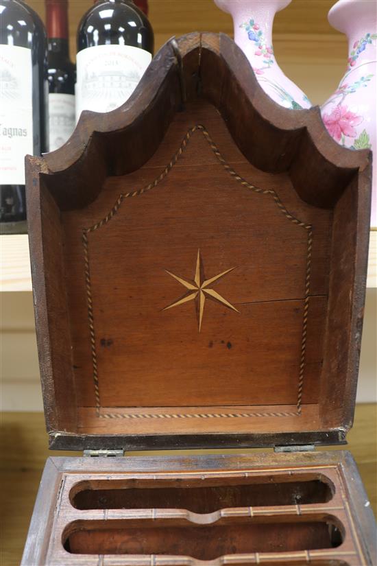 A George III mahogany knife box